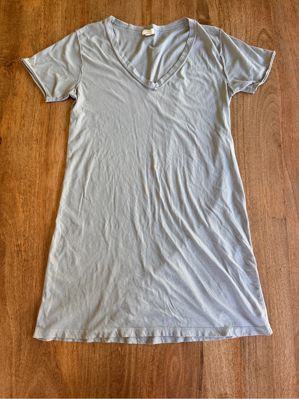 Sage Green Organic Cotton T-Shirt Dress